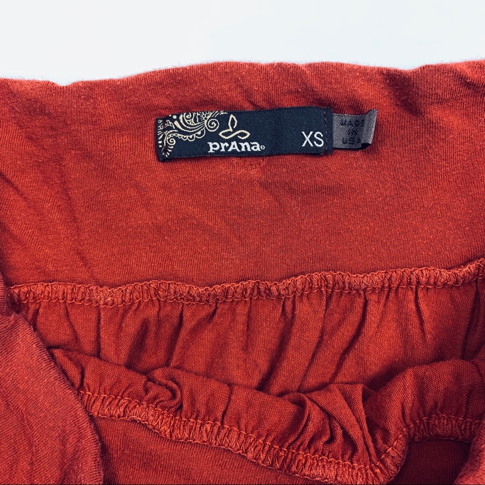 Prana Cotton Lace Crochet Skirt Rust Orange - Picture 6 of 6